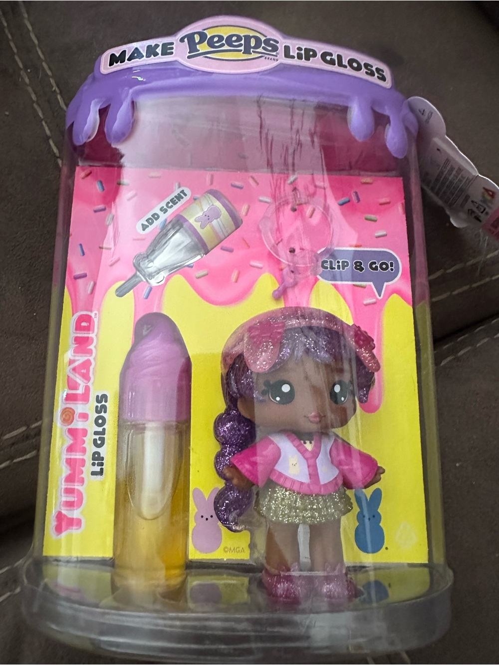 Make Lip Gloss Kids Doll - Purple and Pink